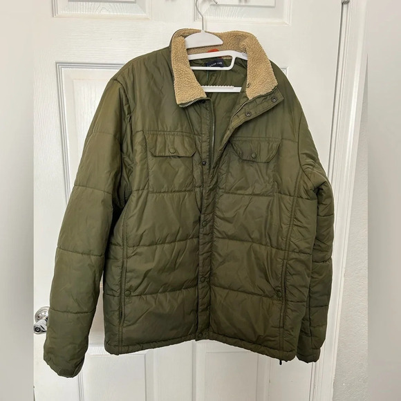 Lands end green mens  jacket tall Large - Picture 1 of 6